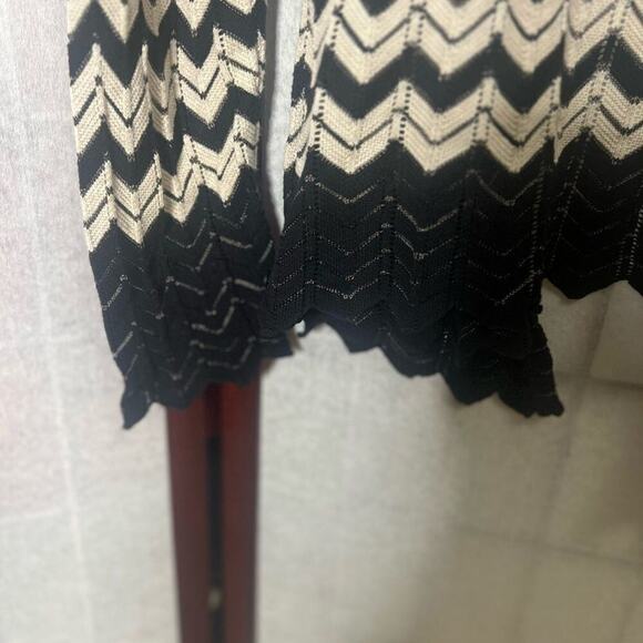 NIC + ZOE CHEVRON KNIT OPEN CARDIGAN SIZE PS - Picture 4 of 4